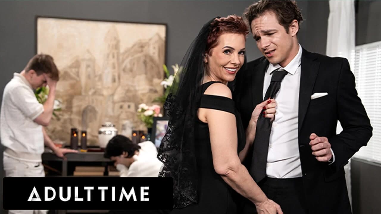 ADULT TIME - azgın dövmeli gilf ruby lynne kocasının cenazesi sırasında büyük yaraklı adamla sikişirken yakalandı!
