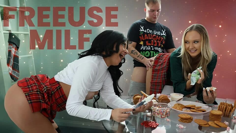 Ücretsiz Noel - üvey oğul ve üvey kız xmas'ta istedikleri zaman üvey annelerini sikiyor