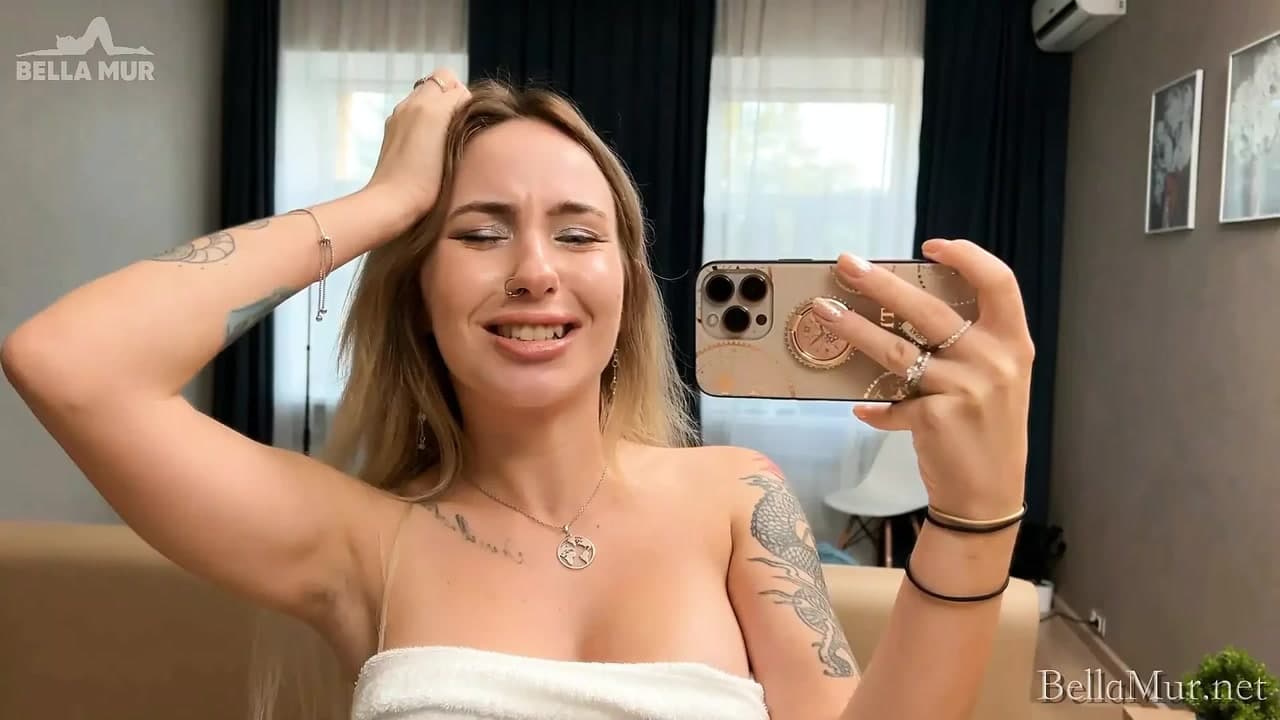 Sex vlog - yıllardır ilk çifte penetrasyonum! Porno oluşturmanın kamera arkası - bella mur